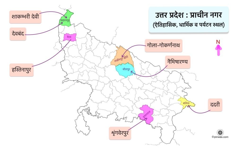 उत्तर प्रदेश के प्राचीन शहर
