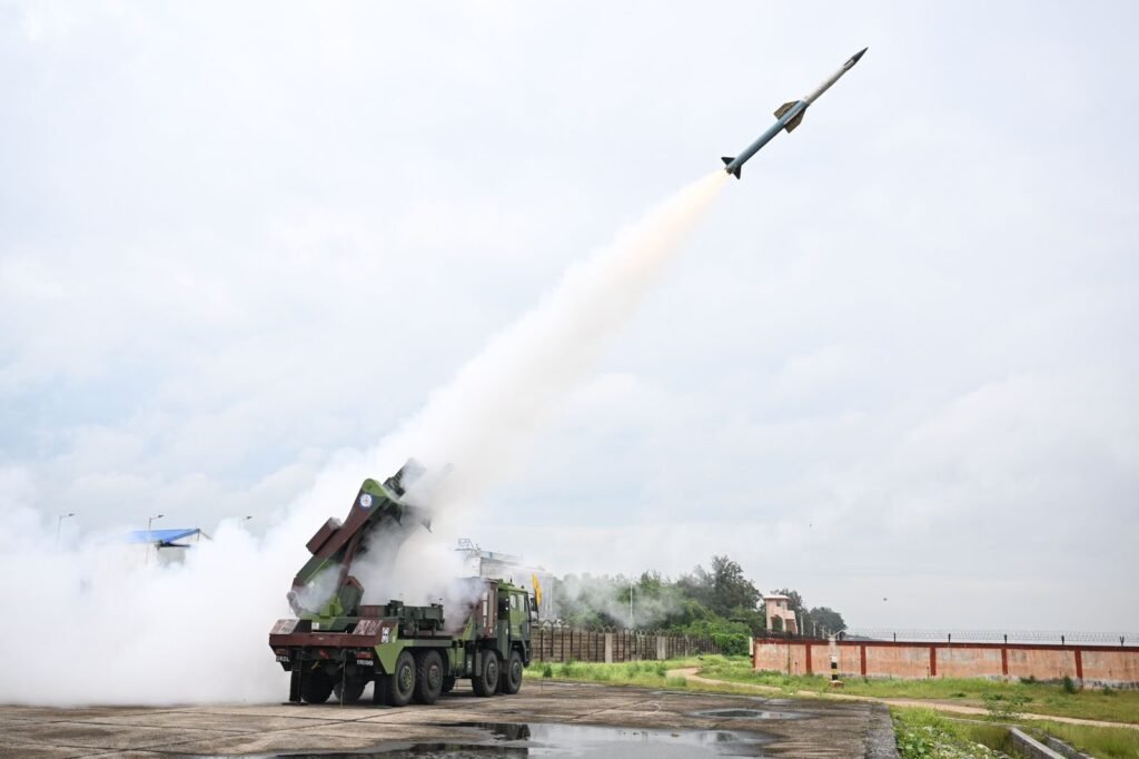 Integrated Air Defence Weapon System tested by DRDO near Odisha coast