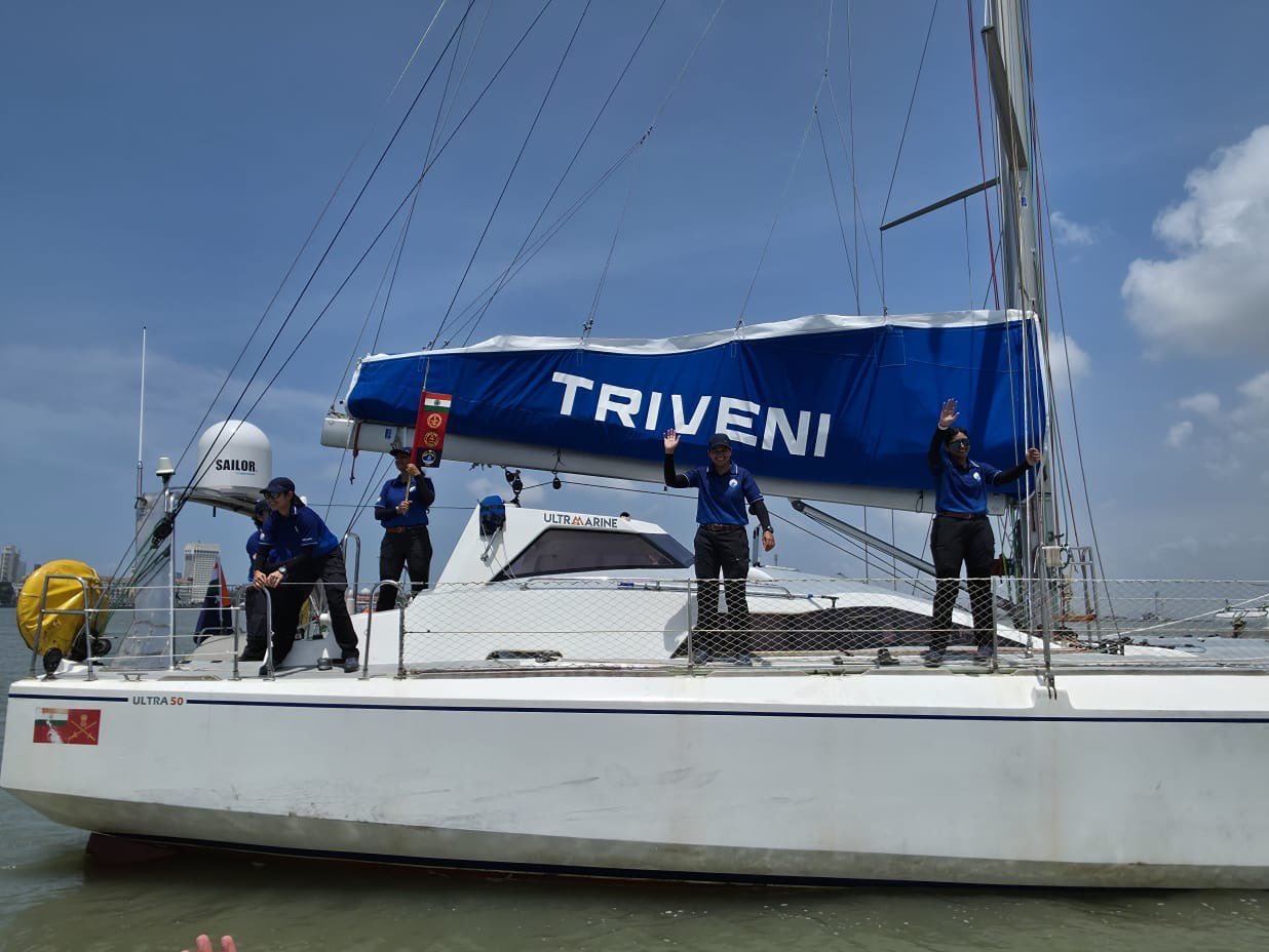 First-ever tri-service all-women circumnavigation sailing expedition "Samudra Pradikshana" begins on September 11, 2025, from Mumbai.